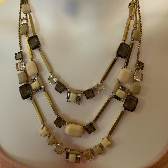 Authentic Kate Spade Multi-Layer Faux Gemstone Statement Necklace